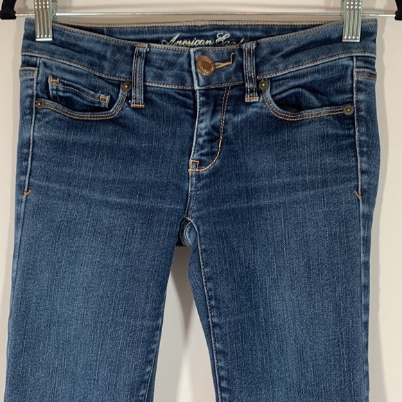 American Eagle Blue Denim Skinny Jeans - Picture 2 of 10